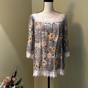 Zac & Rachel Tunic Blouse, Size L